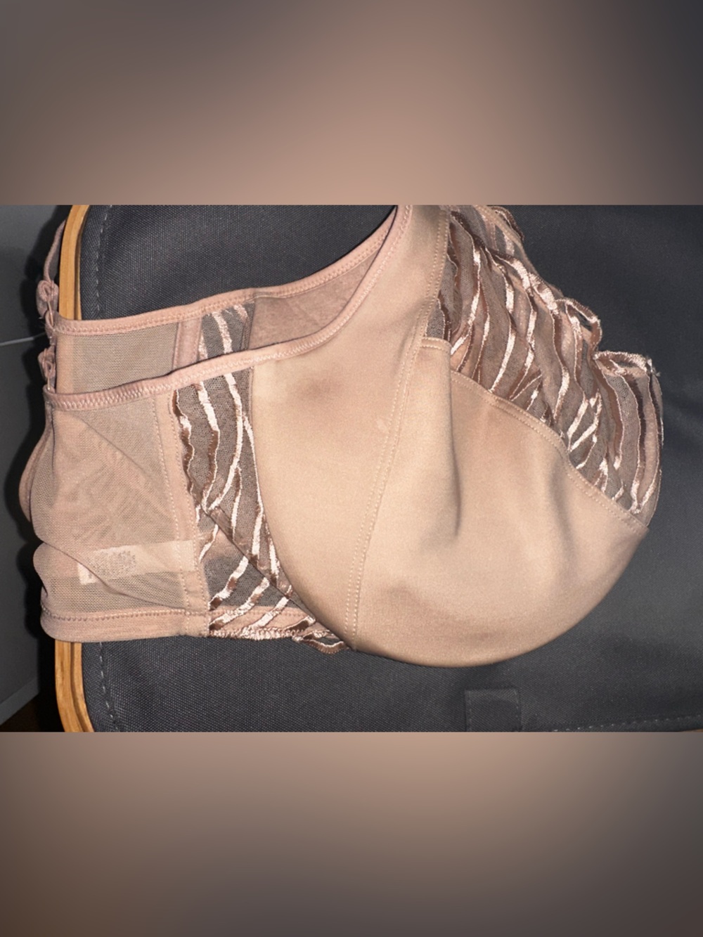 Paramour by Felina Angie Front Close Minimizer Bra 38H - Nude